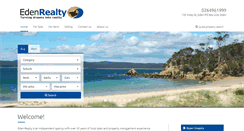 Desktop Screenshot of edenrealty.com.au